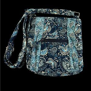Mary Maxim Stylish Blue Patterned Women's Bag